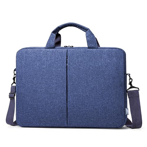 MIRU Laptop-Tasche, wasserdicht, mit verstellbarem Gurt, stoßfest, für Schule, Universität und Büro, blau, 15.6'' von MIRU