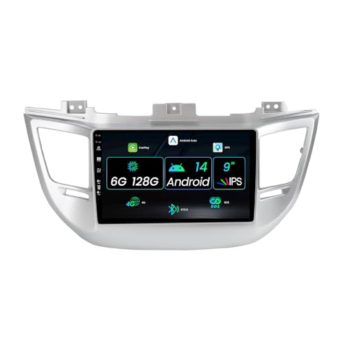 6G+128G Autoradio Für Hyundai Tucson 3/IX35 2014-2018 Android Unterstützung GPS Navigation Carplay Android Auto Bluetooth MirrorLink WiFi 9 Zoll IPS Touchscreen von MISONDA