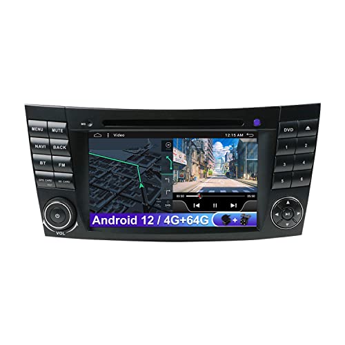 7 Zoll Doppel Din Android 12 Autoradio Passt Für Mercedes Benz E-Class W211 CLS Class W219 Kostenlos Rückfahrkamera Canbus 4G + 64G Unterstützt WLAN/GPS/Carplay/DSP/DVD/BT/RDS von MISONDA