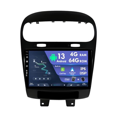 9'' Touch Screen Android 12 Autoradio Octa Core Für FIAT Freemont 2012-2014 /Dodge Journey 2013-2016 Eingebautes CarPlay/DSP Unterstützung WiFi/360 Kamera/GPS/DAB-4G+64G von MISONDA