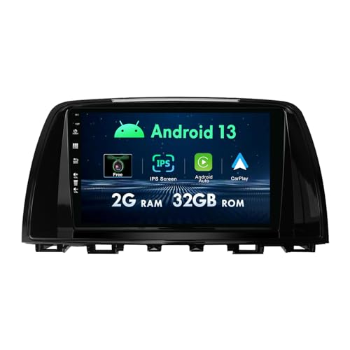 9 Zoll Android Autoradio Für Mazda 6 GJ Atenza 2012-2017-[2G+32G]-Kostenlose Rückfahrkamera- Unterstützung GPS/WLAN/BT5.0/SWC/Carplay/DAB/RDS/FM von MISONDA