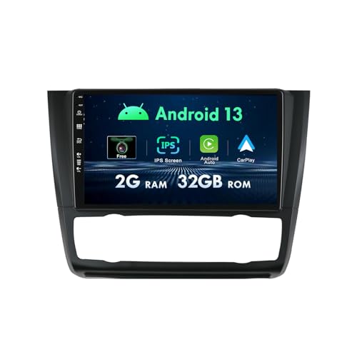 9 Zoll Android 13.0 Autoradio für BMW 1er E81 E82 E87 E88 at 2004–2012, unterstützt GPS Navi, Bluetooth Autoradio Mirrorlink/Carplay/FM/RDS/WLAN/USB 2 GB + 32 GB von MISONDA