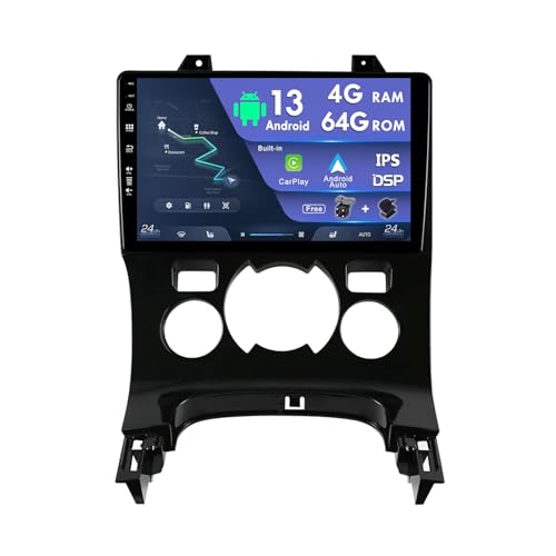 9 Zoll Android Autoradio 2 Din Radio Stereo Für Peugeot 3008 (2013-2015) Mit GPS Navigation Free Kamera&Mic-Bluetooth Carplay DSP RDS FM WiFi SWC DAB+| 4G+64G | von MISONDA