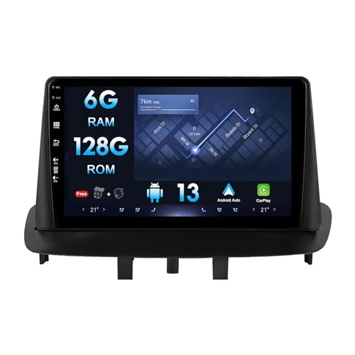 9 Zoll Autoradio für Renault Megane 3 2008–2014 mit GPS-Navi + Kamera, kostenlosem DSP + Carplay 6G + 128G, unterstützt BT5.0/Mirror Link/WLAN/SWC/DAB von MISONDA