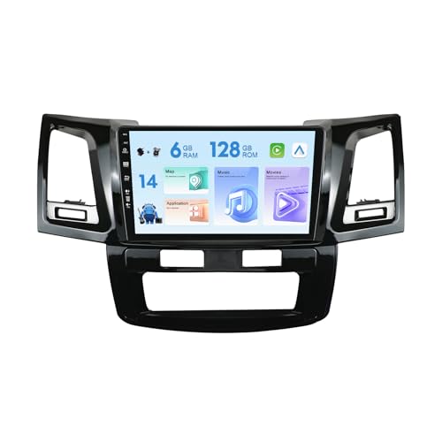 6GB + 128GB 9 Zoll IPS Autoradio Android 14 Für Toyota Hilux/Fortuner/Revo/Vigo 2005–2014 GPS Navigation WiFi Carplay DSP SWC BT 360 Kamera Fast Boot 6GB + 128GB 9 Zoll IPS Autoradio Android 14 Für Toyota Hilux/Fortuner/Revo/Vigo 2005–2014 GPS Navigation WiFi Carplay DSP SWC BT 360 Kamera Fast Boot von MISONDA