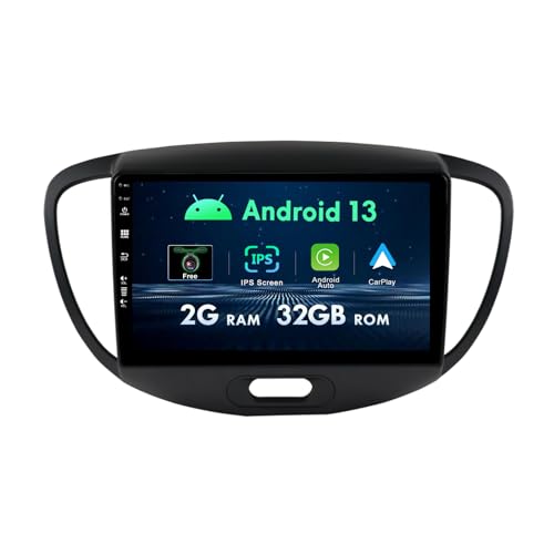 9 Zoll Touchscreen 1080P Android Autoradio Für Hyundai Grand i10 2008-2012 GPS - 2G + 32G - Kostenlose Rückfahrkamera -Unterstützt DAB/Lenkradsteuerung/WiFi/BT/Mirrorlink von MISONDA