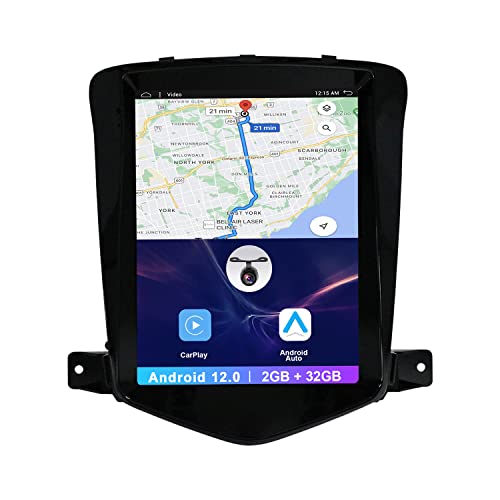 9.7 Zoll Doppel DIN Android 12.0 Autoradio Für Chevrolet Cruze J300 2008-2012 GPS Naviagtion Carplay Kamera Bluetooth Mirrorlink WiFi SWC Unterstützt AUX DAB-2GB+32GB von MISONDA