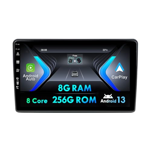 Android Autoradio 9 Zoll Doppel Din Radio Für FIAT Ducato/Peugeot Boxer/Citroen Jumper 2006-2022 mit GPS Navigation Bluetooth RDS FM WiFi SWC Carplay DSP RDS DAB-8G+256G von MISONDA