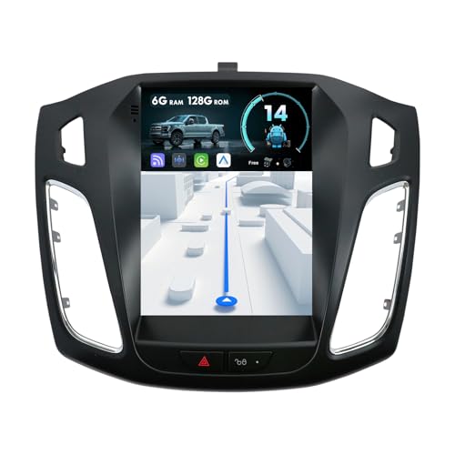 Android Doppel-DIN-Autoradio Für Ford Focus Mk3 2011-2017 GPS-Navigation | Kostenlose Rückfahrkamera | 9,7 Zoll | 6G+128G | Unterstützt DAB/WiFi/BT5.0/USB/MirrorLink/SWC/FM/AUX/Carplay/DSP von MISONDA