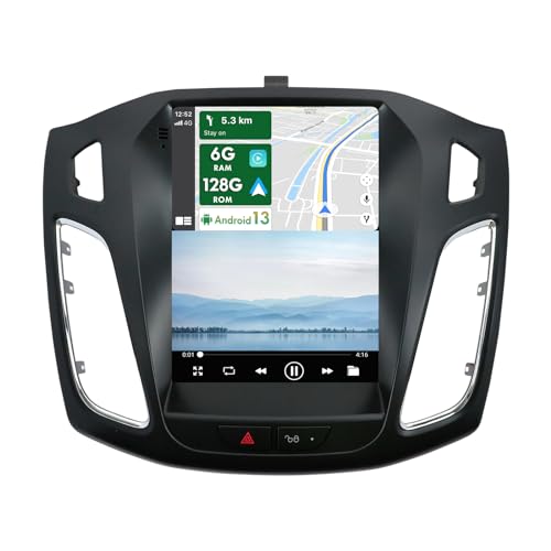 Android Doppel-DIN-Autoradio Für Ford Focus Mk3 2011-2017 GPS-Navigation | Kostenlose Rückfahrkamera | 9,7 Zoll | 6G+128G | Unterstützt DAB/WiFi/BT5.0/USB/MirrorLink/SWC/FM/AUX/Carplay/DSP von MISONDA