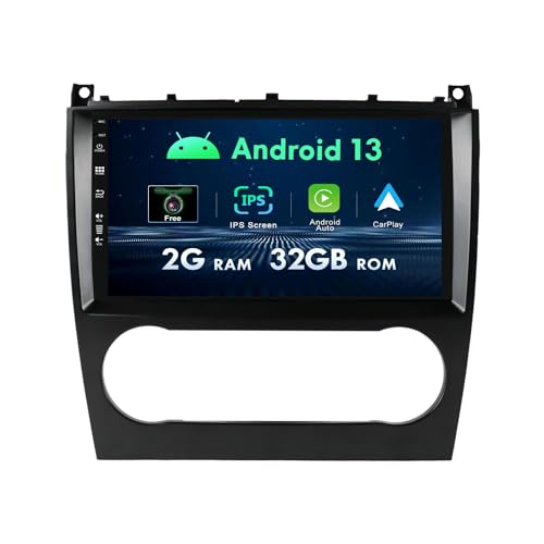 Autoradio Android 12 9 Zoll Für Mercedes Benz W203/C180 Carplay GPS Navi DAB + Bluetooth FM AM Aux RDS SWC WiFi von MISONDA