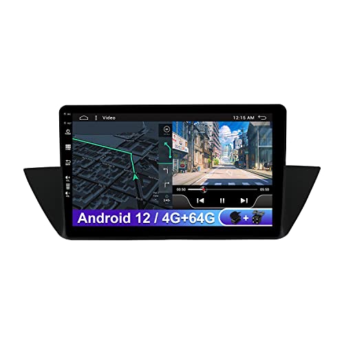 Autoradio Android 12 Passt Für BMW X1 E84 2009-2013 - [4G+64G] - Eingebaut DSP/Carplay/Android Auto - LED Kamera MIC KOSTENLOS - 10.1 Zoll 2 Din - Mit Lenkradsteuerung 4G WiFi Bluetooth DAB von MISONDA