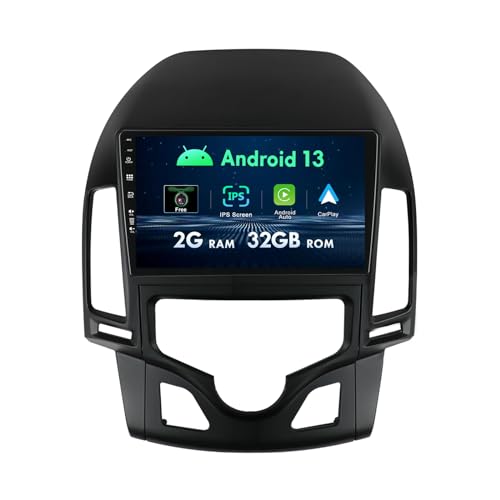 Autoradio Android 12 passend für Hyundai I30 2006-2011 - 9 Zoll IPS Bildschirm mit GPS Navigation - Unterstützung DAB/Bluetooth/USB/Carplay/WiFi/4G/MirrorLink/SWC/AUX/FM von MISONDA