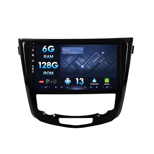 Autoradio für Nissan X-Trail Qashqai J11 T32 (2013–2017) mit GPS-Navi – 10-Zoll-IPS-Touchscreen – 6G + 128G Rückfahrkamera + kostenloses Mikrofon DSP + Carplay unterstützt BT5.0/WLAN/SWC/DAB von MISONDA