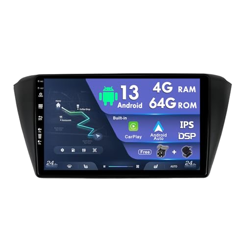 Doppel-DIN Android Autoradio für Skoda Fabia 3 (2015–2019), DSP + Carplay, unterstützt DAB + WLAN, BT, GPS, AUX, MirrorLink, WiFi, RDS – 4G + 64G von MISONDA