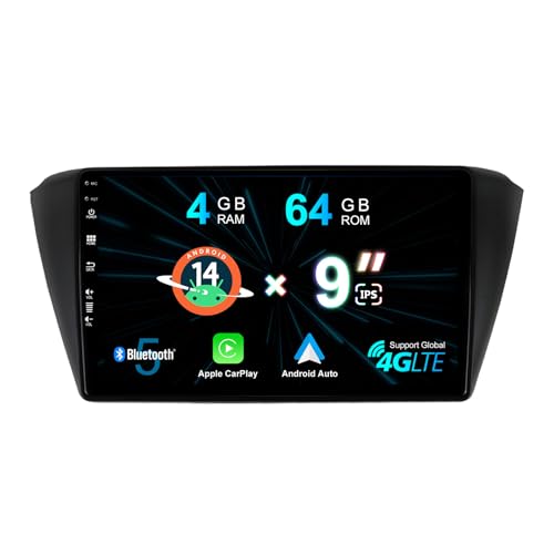 Doppel-DIN Android Autoradio für Skoda Fabia 3 (2015–2019), DSP + Carplay, unterstützt DAB + WLAN, BT, GPS, AUX, MirrorLink, WiFi, RDS – 4G + 64G von MISONDA