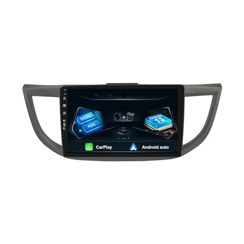 Doppel Din Autoradio Passt Für Honda CRV 2012-2016 -Android Mit GPS Navi 4G RAM +64G ROM - Rückfahrkamera&Mic KOSTENLOS - Unterstützen DAB+ Lenkradsteuerung WiFi BT Mirrorlink USB RDS 9 Zoll IPS von MISONDA