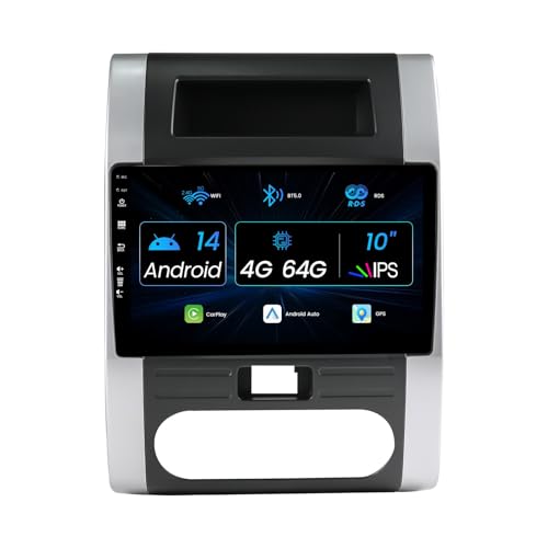 MISONDA 10 Zoll IPS 2 Din Android 14 Autoradio Für Nissan X Trail T31 (2007-2015) - [4G+64G] - Eingebaut DSP/Carplay/Android Auto- Kamera MIC- Lenkradsteuerung 4G WiFi BT DAB RDS Fast-Boot 360-Kamera von MISONDA