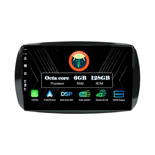 MISONDA Autoradio Android 14 Eingebautes DAB+/4G/HDMI/GPS Navi/Carplay 2 Din Für Mercedes Benz Smart 453/Fortwo 2014-2020 Lenkradsteuerung/WLAN/BT5.0 MISONDA Autoradio Android 14 Eingebautes DAB+/4G/HDMI/GPS Navi/Carplay 2 Din Für Mercedes Benz Smart 453/Fortwo 2014-2020 Lenkradsteuerung/WLAN/BT5.0 von MISONDA