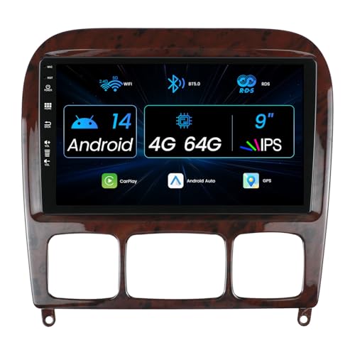 MISONDA 4G+64GB 2 Din Android 14 Autoradio Für Mercedes Benz S500 W220 1999-2007 Unterstützt Carplay, Android Auto, DAB +,WLAN, BT, GPS, AUX, MirrorLink, WiFi, RDS,FM,USB 9 Zoll IPS MISONDA 4G+64GB 2 Din Android 14 Autoradio Für Mercedes Benz S500 W220 1999-2007 Unterstützt Carplay, Android Auto, DAB +,WLAN, BT, GPS, AUX, MirrorLink, WiFi, RDS,FM,USB 9 Zoll IPS von MISONDA