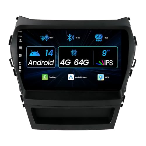 MISONDA 4G+64GB Autoradio Android 14 Für Hyundai IX45 Santa Fe 2012-2017 mit Camera+Mic Carplay Android Auto GPS DSP WiFi RDS BT5.0 Lenkradsteuerung Mirorr Link 9 Zoll IPS MISONDA 4G+64GB Autoradio Android 14 Für Hyundai IX45 Santa Fe 2012-2017 mit Camera+Mic Carplay Android Auto GPS DSP WiFi RDS BT5.0 Lenkradsteuerung Mirorr Link 9 Zoll IPS von MISONDA