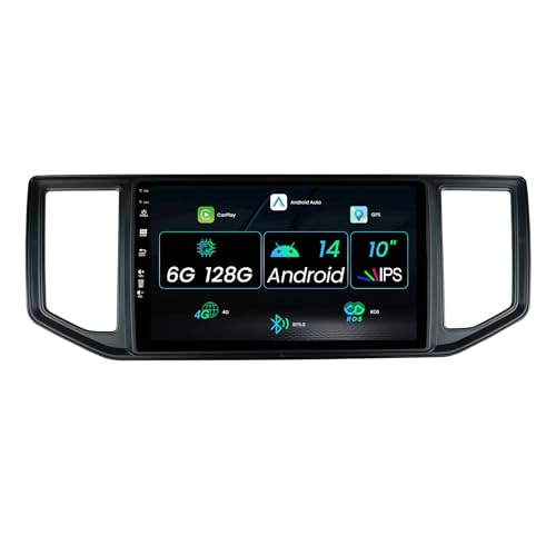 MISONDA [6G+128G] 9 Zoll IPS 2 Din Android 14 Autoradio Für VW Crafter 2017-2024– Rückfahrkamera und Mikrofon – unterstützt GPS/DAB/Lenkradsteuerung/WiFi/BT/Carplay/4G/360 Kamera von MISONDA