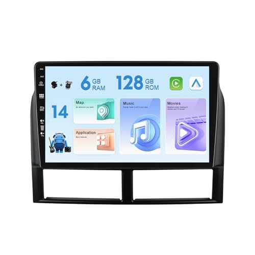 MISONDA Android 14 Autoradio Für Jeep Grand Cherokee WJ/WG 1999-2004-[Integriertes CarPlay/Android Auto/DSP]-9” IPS Touchscreen- Kamera+MIC -GPS/DAB/Lenkradsteuerung/Bluetooth/WiFi/USB von MISONDA