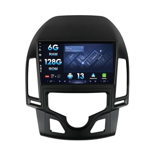 MISONDA Autoradio Android 2 Din da 9 pollici Für Hyundai I30 (2006-2011) Radio Con GPS Navi Supporta Bluetooth | DAB+ |USB |Carplay |WLAN |4G| MirrorLink |RDS |360 Kamera 6G + 128G von MISONDA