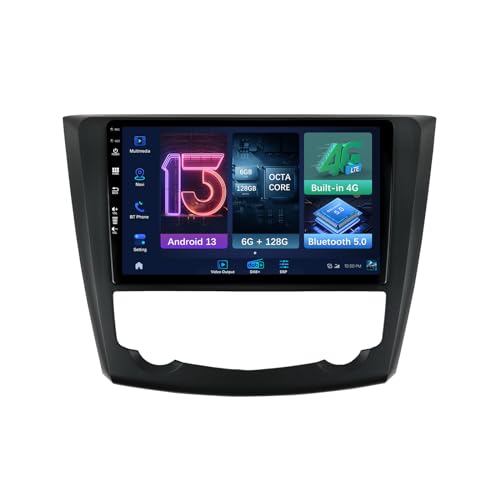 MISONDA Eingebautes Carplay+DSP+4G+DAB+ Android Autoradio für Renault Kadjar 2015-2019 mit GPS Bluetooth MirrorLink RDS FM WiFi AUX 2 DIN [6G+128G] von MISONDA