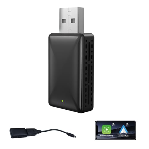 Wireless CarPlay und Android Auto Adapter, 2 in 1 Konverter, Verkabelt an Kabelloses Carplay Für Autoradio Wireless CarPlay und Android Auto Adapter, 2 in 1 Konverter, Verkabelt an Kabelloses Carplay Für Autoradio von MISONDA