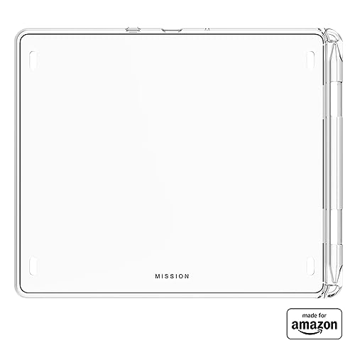 Brandneu und „Made for Amazon“: transparente Schutzhülle zum Einrasten des Kindle Scribe (2022) von MISSION CABLES