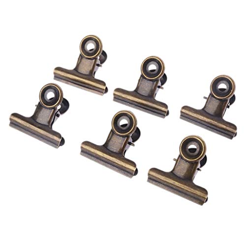 6 x Briefpapier-/Foto-Datei-Clips, Edelstahl, zum Versiegeln von Schreibwaren 6 x Briefpapier-/Foto-Datei-Clips, Edelstahl, zum Versiegeln von Schreibwaren von MISUVRSE