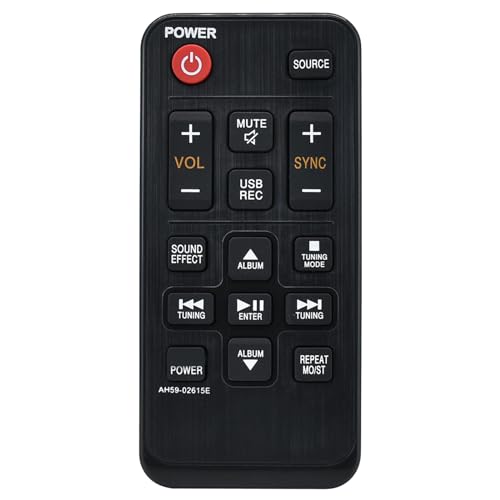 AH59-02615E AH5902615E Fernbedienung für TW-J5500 TW-J5500ZC Soundbar-Lautsprecher Controller Easy AH59-02615E AH5902615E Fernbedienung für TW-J5500 TW-J5500ZC Soundbar-Lautsprecher Controller Easy von MISUVRSE