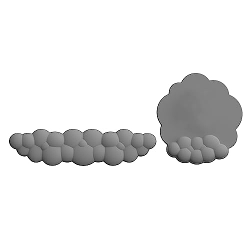 Cloud Handgelenkauflage-Kombi-Handgelenkpolster, ergonomisches Schmerzlinderungs-Schreibtischzubehör, rutschfeste Handballenauflage-Set Cloud Handgelenkauflage-Kombi-Handgelenkpolster, ergonomisches Schmerzlinderungs-Schreibtischzubehör, rutschfeste Handballenauflage-Set von MISUVRSE