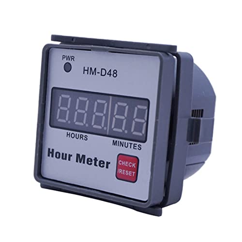 D48-Stunden Meter Digitaler Stundenmeter 0‑999.99H Timer 220V Für Motor Rasenmäher Generator Farm Tractor Stunde Messgerät D48-Stunden Meter Digitaler Stundenmeter 0‑999.99H Timer 220V Für Motor Rasenmäher Generator Farm Tractor Stunde Messgerät von MISUVRSE