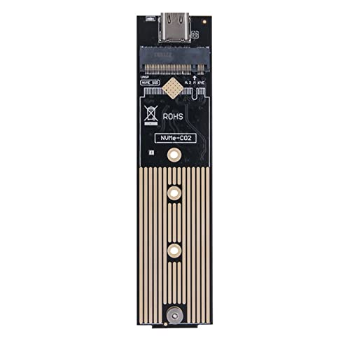 M.2 NVMe SSD Gehäuse M.2 auf USB 3.1 Typ-C Gen2 SSD Gehäuse Aluminiumabdeckung Übertragungsgeschwindigkeit Unterstützung M&B+M Tasten Ssd Gehäuse von MISUVRSE