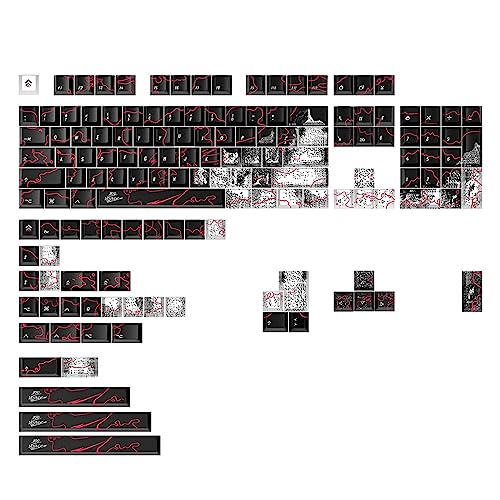 MISUVRSE 146 Tasten Tastenkappen Weißes Thema CherryHeight PBT DyeSub Tastenkappen Für Mechanische Tastatur Personalisierte Dicke PBT DyeSUB Tastenkappen 146 Stück Tastenkappen Für Spiele von MISUVRSE