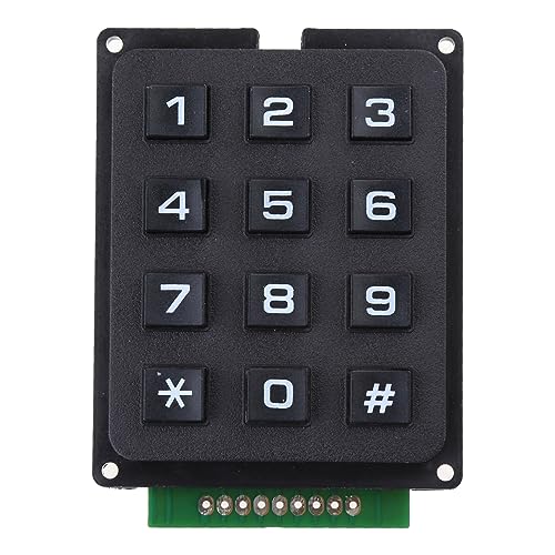 MISUVRSE 3x4 Keypad MCU Board Tastatur Moduless Mit 12 Tasten 3x4 Drucktasten Externe Tastatur Array Taste Keypad 4x3 Matrizen Array Tastatur von MISUVRSE