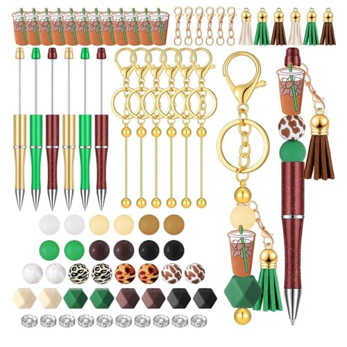 MISUVRSE 86pcs Perlpoint Stift Mit Perlen Quasten Und Schlüsselbund Haken Büro Schreibwaren Für Weihnachtsfeier Gunst MISUVRSE 86pcs Perlpoint Stift Mit Perlen Quasten Und Schlüsselbund Haken Büro Schreibwaren Für Weihnachtsfeier Gunst von MISUVRSE