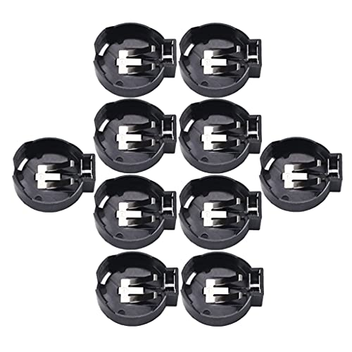 MISUVRSE CR2477 Knopfzellen-Batterie-Buchsenhalter für 3-V-Knopfbatterie, Schwarz, 10 Stück MISUVRSE CR2477 Knopfzellen-Batterie-Buchsenhalter für 3-V-Knopfbatterie, Schwarz, 10 Stück von MISUVRSE