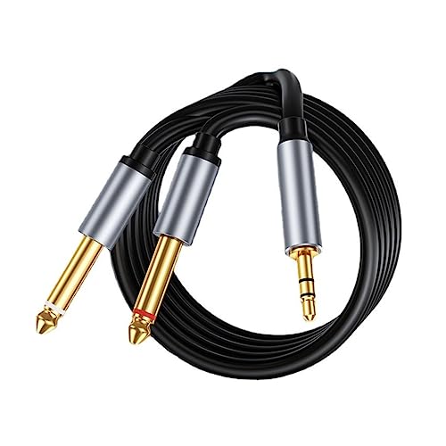 MISUVRSE Sound-Splitterkabel aus Aluminiumlegierung, 6,5 mm auf 3,5 mm, Doppelk-Soundkabel für Musiker, Audiophile MISUVRSE Sound-Splitterkabel aus Aluminiumlegierung, 6,5 mm auf 3,5 mm, Doppelk-Soundkabel für Musiker, Audiophile von MISUVRSE