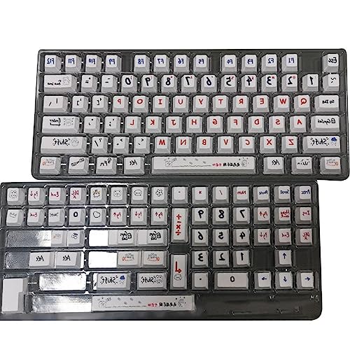 Tastenkappen-Set Sublimation CherryProfile PBT Tastenkappen CherryOriginal Höhe Große Zeichen Für Tastatur Tastenkappe 131 Tasten Große Zeichen Tastenkappen Dicker PBT Farbstoff Sublimation Lichtdicht von MISUVRSE