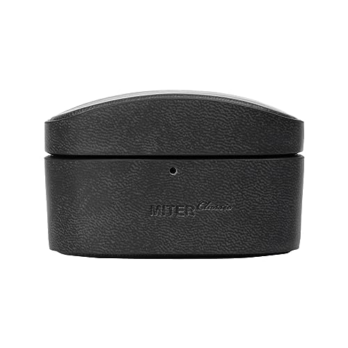 MITER Case Für Sony WF-1000XM5 Kopfhörer, handgefertigte Hülle mit italienischem PU-Leder für WF1000XM5 (Schwarz) von MITER CASE