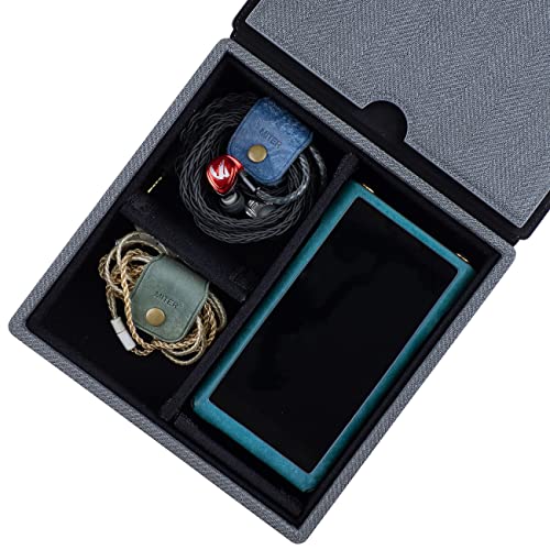 MITER Tragetasche für FiiO iBasso Sony Shanling HiBy Cayin Astell&Kern Questyle, handgefertigte Acryl-Fenster harte Aufbewahrungsbox für IEM-Kopfhörer + Digitaler Audio-Player (Acryl 4 MITER Tragetasche für FiiO iBasso Sony Shanling HiBy Cayin Astell&Kern Questyle, handgefertigte Acryl-Fenster harte Aufbewahrungsbox für IEM-Kopfhörer + Digitaler Audio-Player (Acryl 4 von MITER