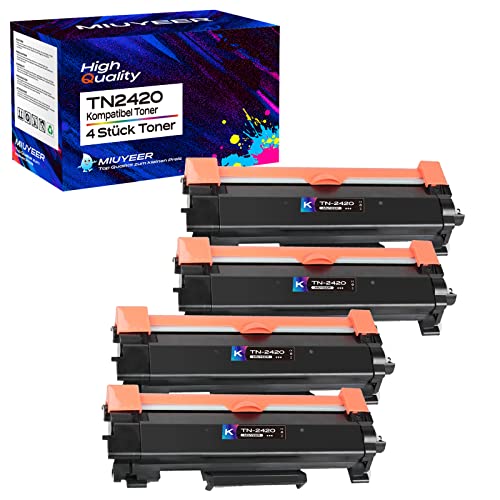 MIUYEER TN2420 TN2410 Toner l Kompatibel Ersatz für Brother TN2420 TN-2420 TN-2410 für Brother MFC-L2750DW/L2730DW/L2710DW/HL-L2375DW/L2350DW/L2310D/DCP-L2350DW/DCP-L2510D MIUYEER TN2420 TN2410 Toner l Kompatibel Ersatz für Brother TN2420 TN-2420 TN-2410 für Brother MFC-L2750DW/L2730DW/L2710DW/HL-L2375DW/L2350DW/L2310D/DCP-L2350DW/DCP-L2510D von MIUYEER