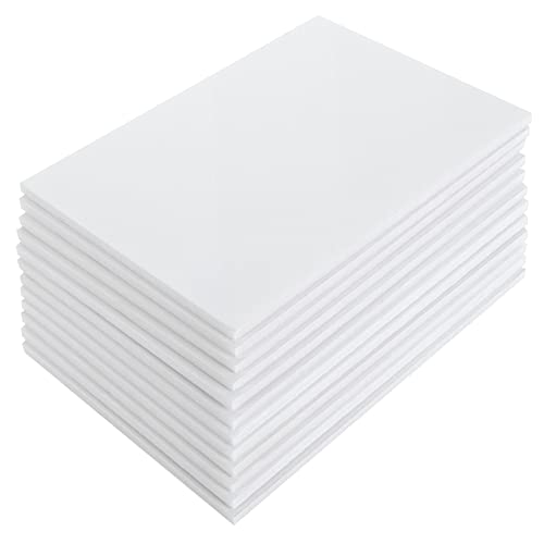 MIVIDE 20 Stück Schaumstoffplatte Weiß A5, 14.8x21cm Hartschaumplatte 5mm, Leichtschaumplatte Weiße, Doppelseitige, Leichte Schaumstoff Platte für Modellbau, Handwerk, Präsentation und Schulprojekte von MIVIDE