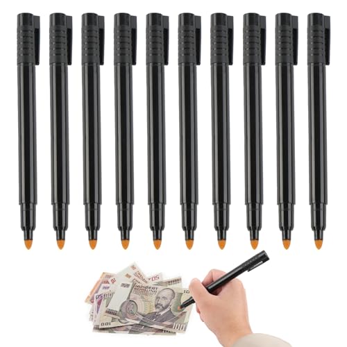 10 Stück Falschgeld Detektor Stifte, Geldscheinprüfer Stift Geldschein Prüfstift Falschgeld-Checker Stifte Falschgeld Geldscheine Geldprüfstift Prüfstift Geldschein Tester für Geldscheine 10 Stück Falschgeld Detektor Stifte, Geldscheinprüfer Stift Geldschein Prüfstift Falschgeld-Checker Stifte Falschgeld Geldscheine Geldprüfstift Prüfstift Geldschein Tester für Geldscheine von MIYUANGKJ