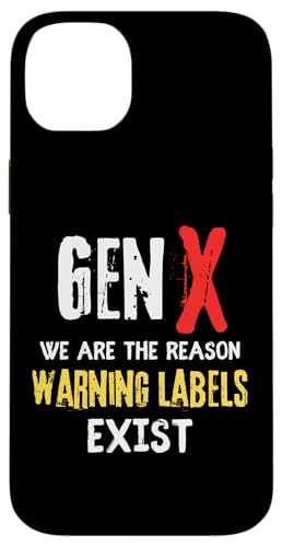 Gen X Warning Labels Exist Funny Nostalgie Zitat Hülle für iPhone 14 Plus Gen X Warning Labels Exist Funny Nostalgie Zitat Hülle für iPhone 14 Plus von MJ Designs