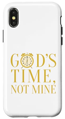 Gottes Zeit, nicht meine Hülle für iPhone X/XS Gottes Zeit, nicht meine Hülle für iPhone X/XS von MJ Designs