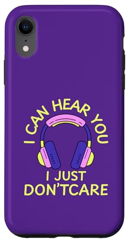 I Can Hear You I Just Don't Care Gamer Kopfhörer Hülle für iPhone XR I Can Hear You I Just Don't Care Gamer Kopfhörer Hülle für iPhone XR von MJ Designs